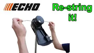 How to replace RELOAD STRING on ECHO string trimmer - BATTERY or GAS!!!