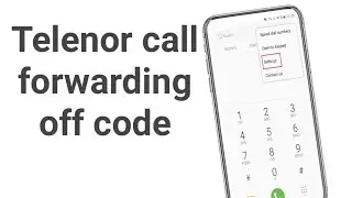 Telenor Call Forwarding Off Code  || Telenor Call Forwarding Off Code Problem 2026