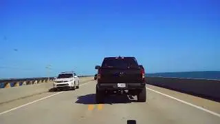Dodge Ram Driver Jumps Off 7-Mile Bridge in Florida Keys Chase! | Florida Highway Patrol