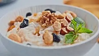 Блюда из круп MAKFA | Сладкое ризотто с изюмом и орехами