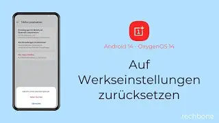 Auf Werkseinstellungen zurücksetzen - OnePlus [Android 14 - OxygenOS 14]