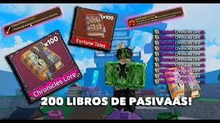 Consiguiendo Y Usando 200! LIBROS MITICOS De Pasivas en King Legacy!