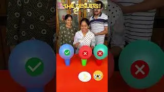 Colorful Drink Challenge, Who Got Doused With Water? #Funnyfamily #Partygames