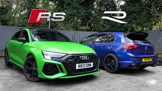 AUDI RS3 8Y vs TUNED VW MK8 GOLF R (STAGE 2) | Comparison Test