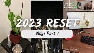 Part 1: 2023 Reset Vlog! 2023 Goal Setting, Self Care Activity Journal, 2023 Vision Board