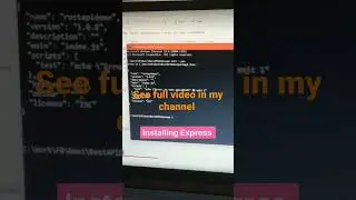 NPM & Express Js install and build your Rest Api 