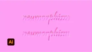 Neumorphism Text Effect | Adobe Illustrator