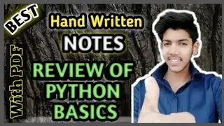 Review of python basics best notes|| Class 12th boards || Computer Science With Python