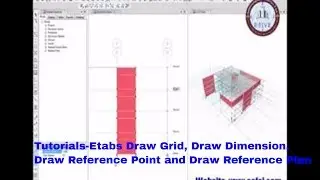 Tutorials-Etabs  Draw Grid, Draw Dimension, Draw Reference Point and Draw Reference Plan