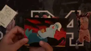 3-yr Old’s First Time Opening DISNEY Trading Cards 🐚✨| #thelittlemermaid #disneytradingcards #asmr