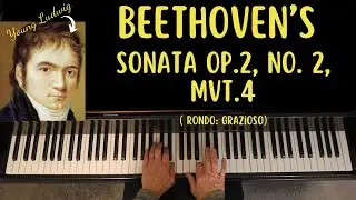 25-yr-old Beethoven's CHARMING Sonata in A major, Op. 2, No. 2, Mvt. 4 (pianist Dr. Duane Hulbert)