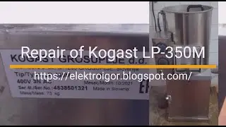 Repair of potato peeling machine Kogast LP 350M