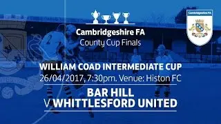 Bar Hill vs Whittlesford United - William Coad Intermediate Cup Fina