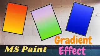 MS Paint Basics - Gradient Color Effect  in MS Paint