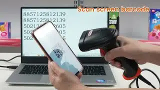 1D 2D USB Handheld Barcode Scanner QR Code Reader Android Barcode Scanning Gun