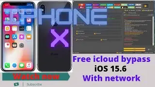 iphone X  ios 15.6 Free icloud Bypass ( passcode or disable device ) with network by unlock tool .