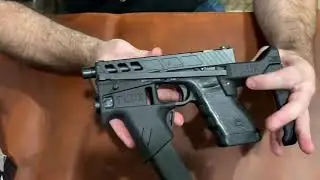 Flux Glock Brace and Dead/Air KNS Flip up Sights
