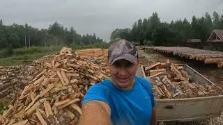 Заработок на дровах. Отвёз складометр в Панковку