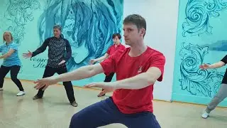 Тренировка по цигун и тайцзицюань. Qigong and Taichi training