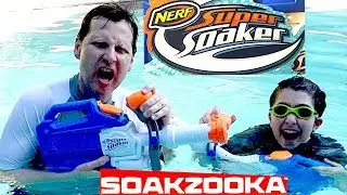 Nerf Super Soaker Soakzooka and the Nerf Blue Tooth Speaker