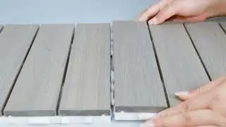 WPC tiles, easy to install, no need any tools.