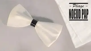 Pliage de serviette Noel: Nœud Papillon Classique