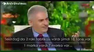 Binali Yıldırım | Tekirdağ'da 2 rakı fabrikası vardı 18 tane oldu.