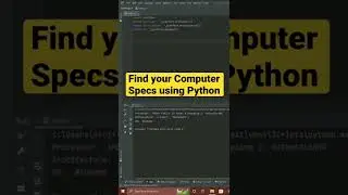 Find your Computer Specs using Python