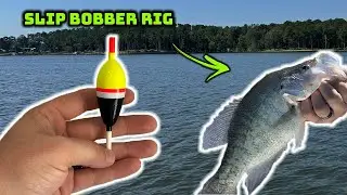 Slip BOBBER fishing SUMMERTIME CRAPPIE! | How to rig a slip cork! |