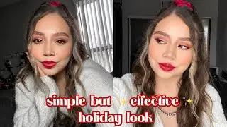 a simple but ✨ effective ✨ holiday look | Makeupbytreenz