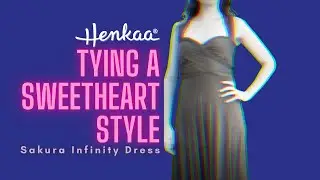 How to Tie a Sweetheart Style Convertible Dress SAKURA KATE HENKAA #shorts