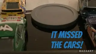 Air Hockey Trick Shots With NASCAR// Rowdy Busch18
