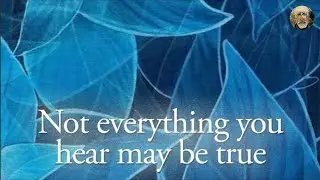 Not Everything You Hear May Be True