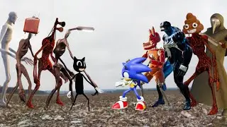 Сиреноголовый Аниматроники Чумной доктор Веном Сонник Гренни Лампоголовый Страшилки Super Son