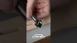 Oval hole punch with handle #leathercrafttools #leathertools #leathercraft #leatherworking