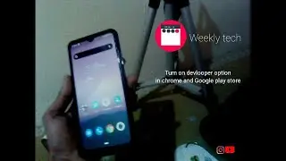 turn on devlooper option in chrome and Google play store