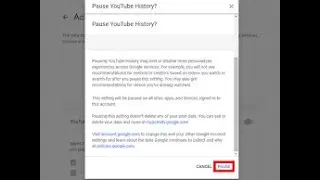how to pause youtube watch history