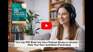Turn ANY PDF Book into a Podcast in Minutes! | Make Your Own Audiobook (FREE & Easy)