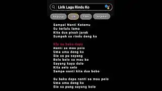 Rindu Ko #karaokehits#liriklagu