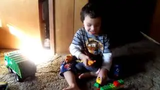 Ernie and Malakai make a School and Police Station