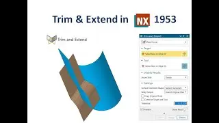 trim and extend, how to use trim and extend command in nx, nx cad trim and extend, nx1953