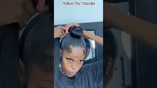 Tutorial How To Sleek Top Knot Bun w/X-pression Braiding Hair 