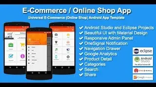 E-Commerce / Online Shop App - Android Studio Project - With Php Admin Panel