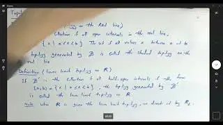 Standard Topology Lower Limit Topology and K Topology Definition