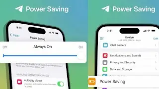 របៀបបើកមុខងារសន្សំថ្មលើ telegram ( Power saving) 
