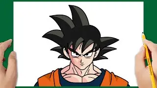 COMO DESENHAR O GOKU FÁCIL | DESENHO ANIME