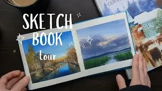 WATERCOLOR SKETCHBOOK REVIEW // Sketchbook tour | Malevich 100% cotton