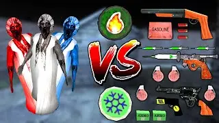 Slendrina Mom in Granny 1 2 3 4 5 All Remakes Games Vs All New Weapons