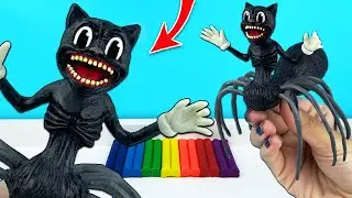 (SPIDER CARTOON CAT) CARTOON CAT - EATER SPIDER FROM PLASTINE