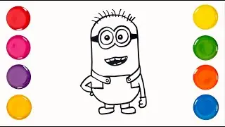 How to Draw and Color Minion | Drawing & Coloring for Toddlers | Easy drawing Step by step